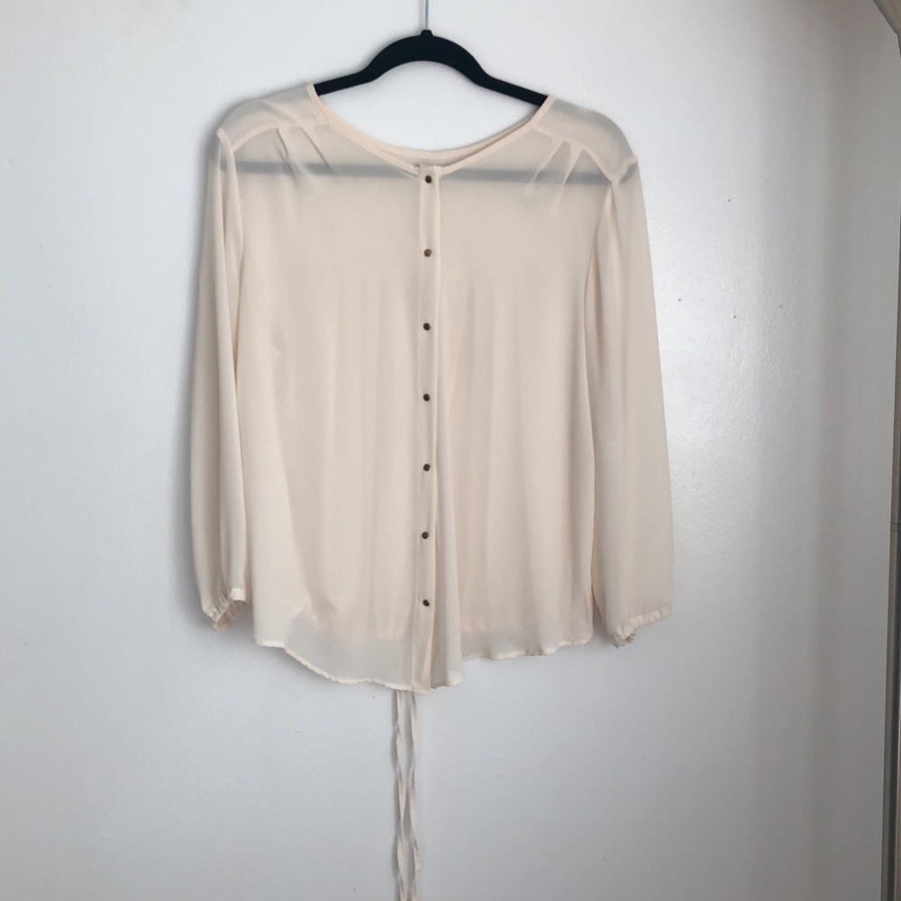 Marshall’s Cream Button-Up Blouse